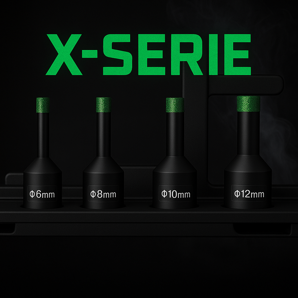 Diamantfliesenbohrer Set 4-Teilig X-Serie