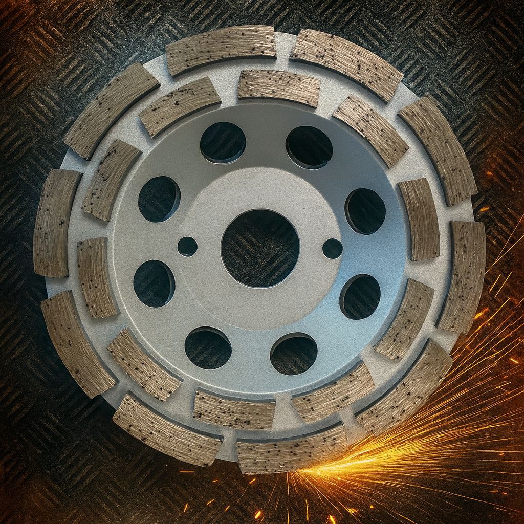 Diamant-Doppelsegment-Schleiftopf 125 mm